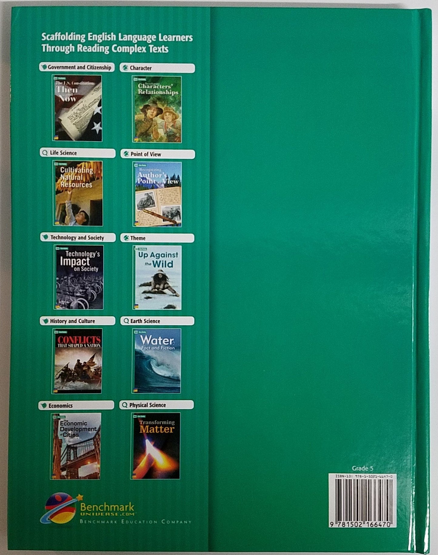 Benchmark Advance - Texts for English Language Development - Grade 5 [Unknown Binding] Laurie Berger