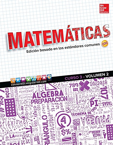 Glencoe Math, Course 3, Volume 2, Spanish Student Edition (MATH APPLIC & CONN CRSE) (Spanish Edition) [Paperback] McGraw Hill