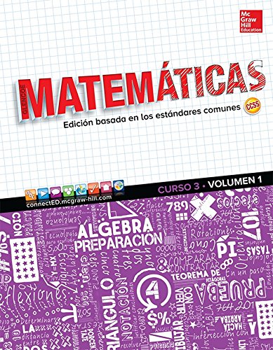 Glencoe Math, Course 3, Volume 1, Spanish Student Edition (MATH APPLIC & CONN CRSE) (Spanish Edition) [Paperback] McGraw Hill