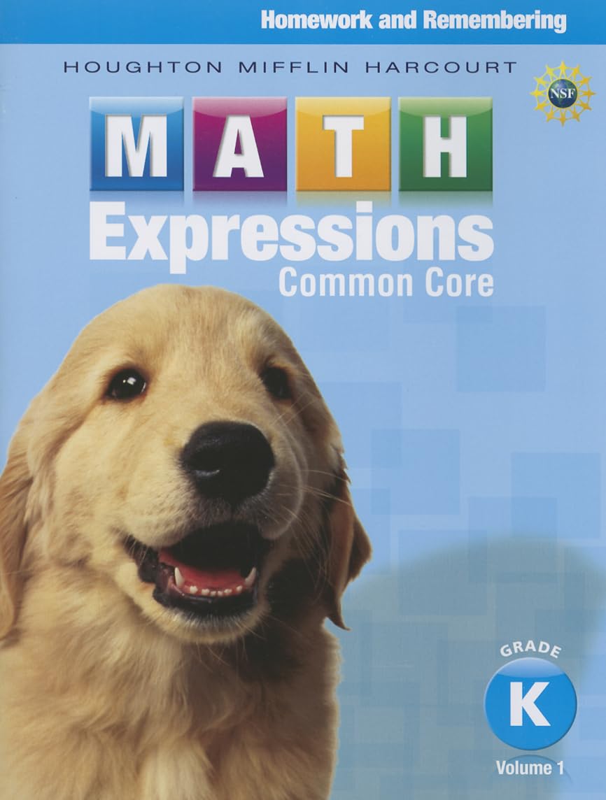 Homework & Remembering, Volume 1 Grade K (Math Expressions) [Paperback] Houghton Mifflin Harcourt
