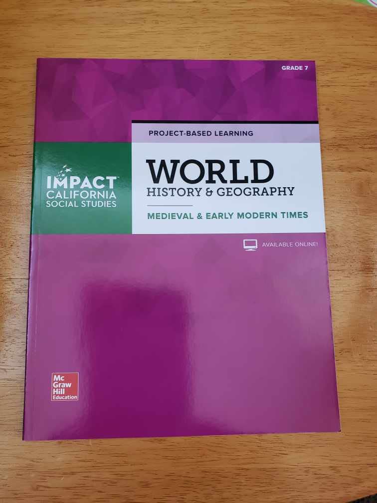 Impact CA World History & Geography Medieval & Early Modern Times Project-Based Learning [Paperback] Spielvogel