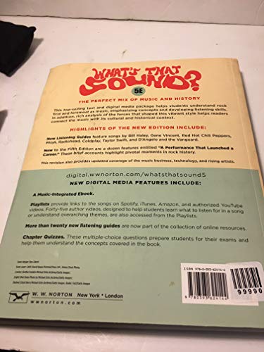 What\'s That Sound?: An Introduction to Rock and Its History Covach, John and Flory, Andrew
