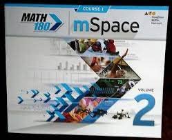 Math 180 MSpace: Course 1, (Volume 2) [Paperback] Houghton Miffin Harcourt