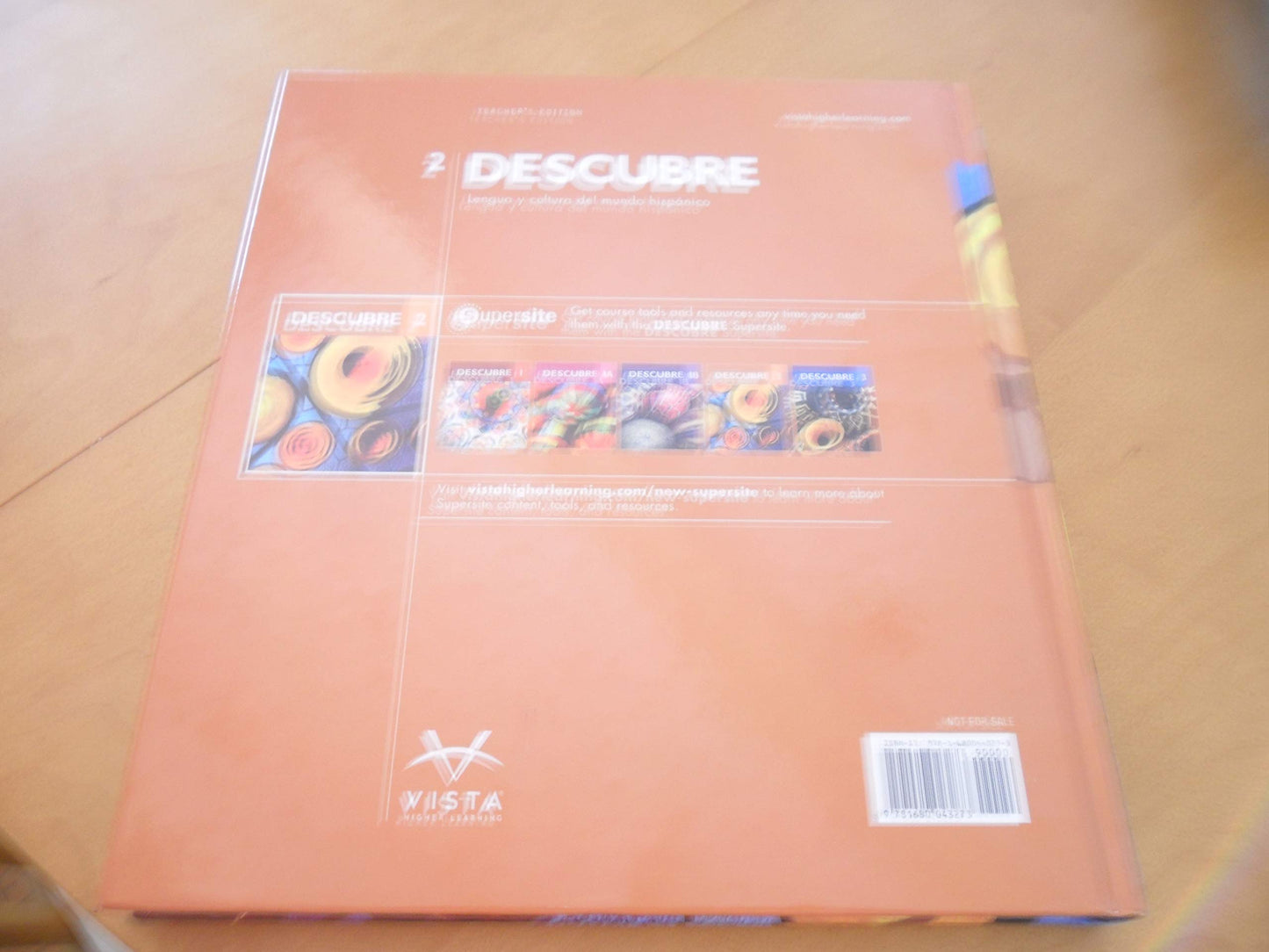 Descubre 2 Lengua y Cultura Del Mundo Hispanico Teacher\'s Edition, 9781680043273, Copyright 2017 [Hardcover] Vista learning
