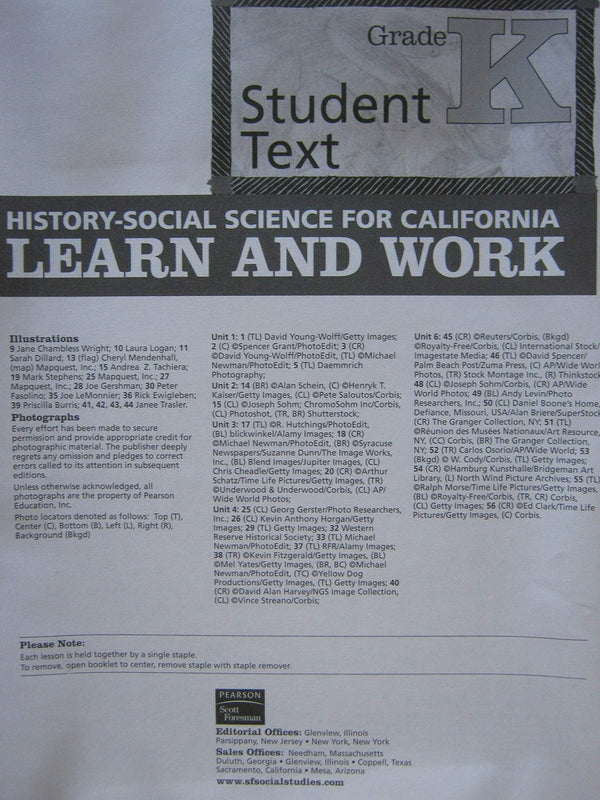 History-Social Science for California Grade K Class Set