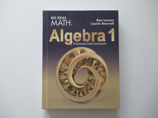 BIG IDEAS MATH Algebra 1: Common Core Student Edition 2015