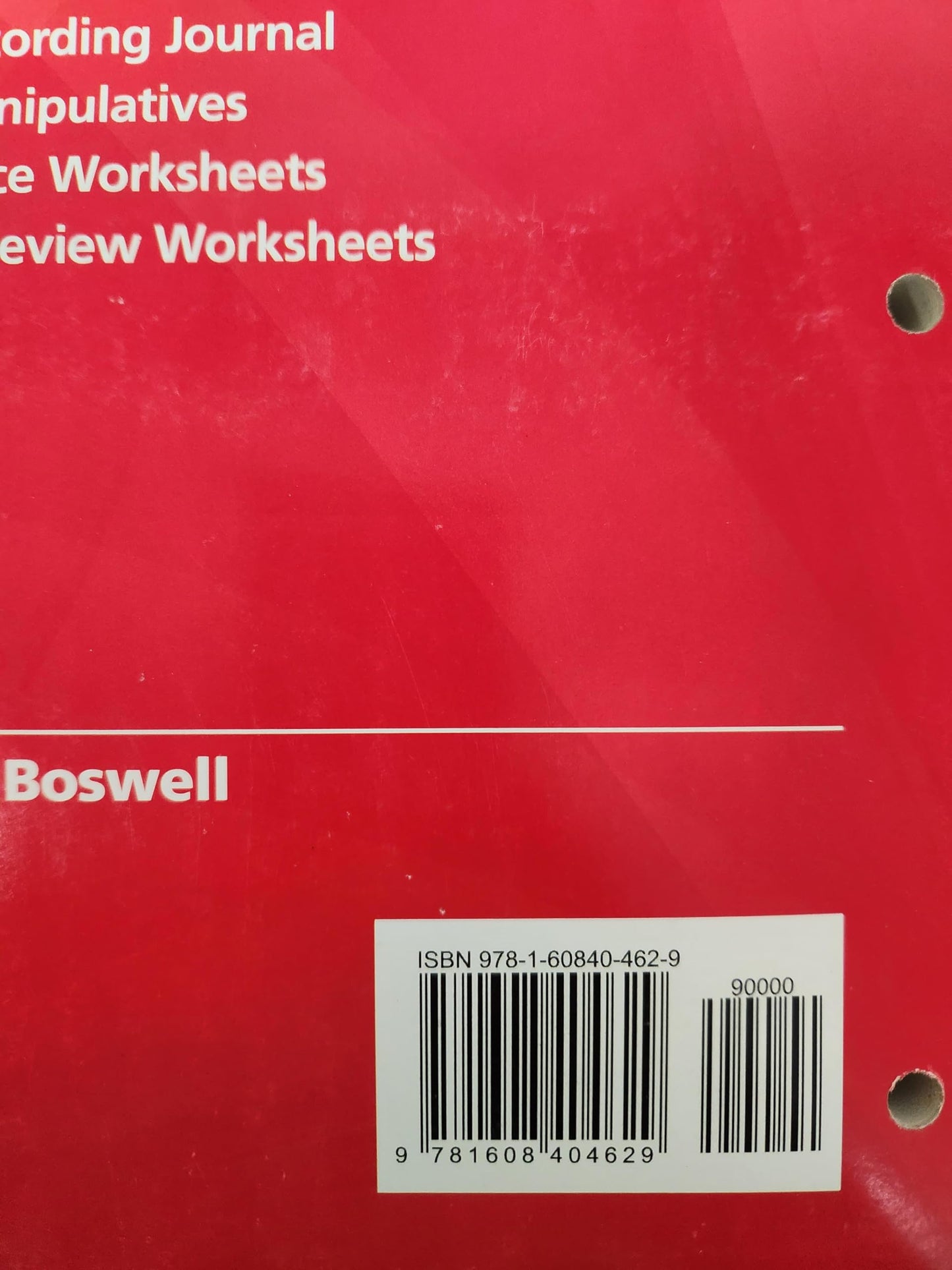 BIG IDEAS MATH Accelerated: Record & Practice Journal Red/Course 2