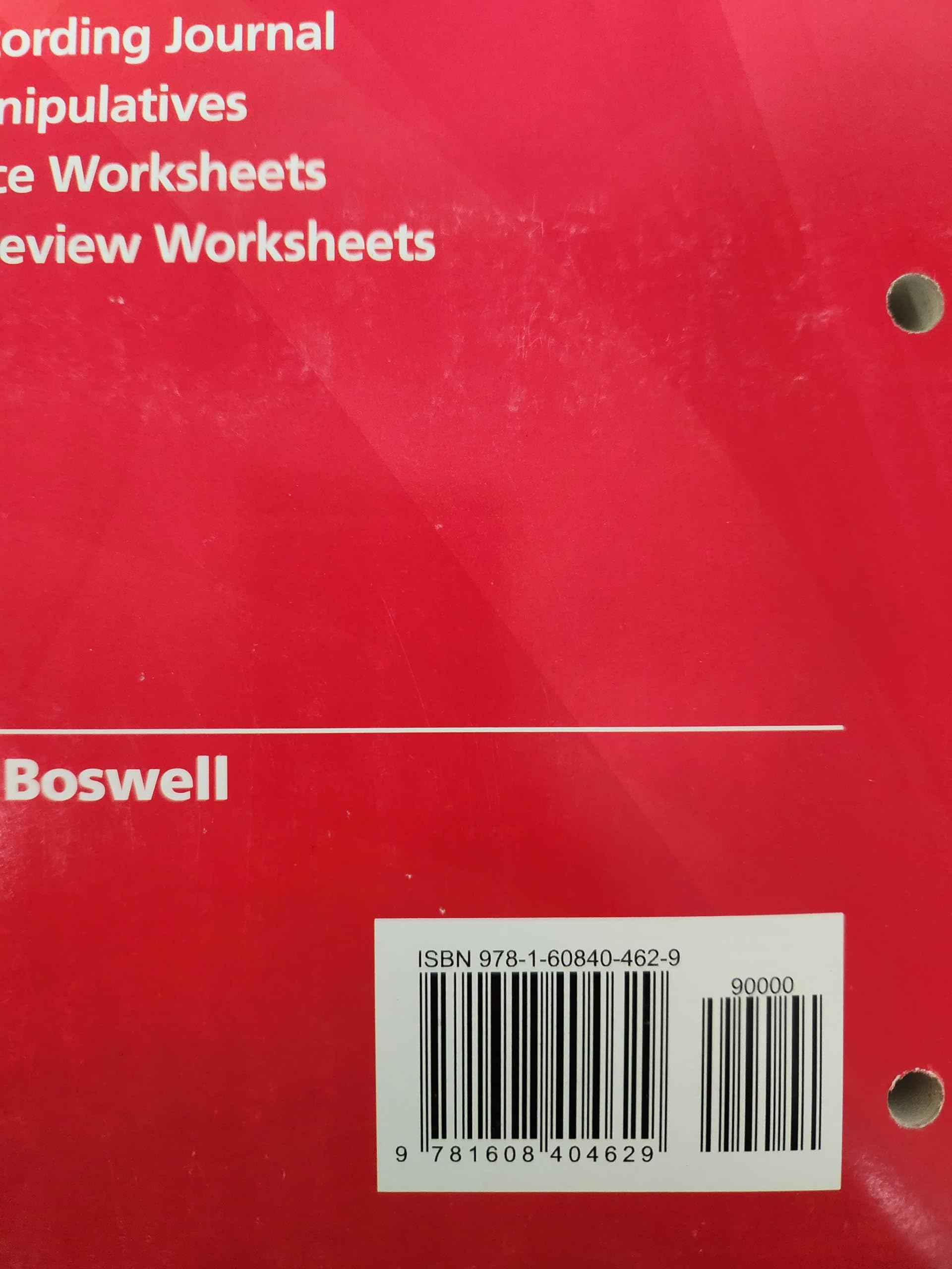 BIG IDEAS MATH Accelerated: Record & Practice Journal Red/Course 2