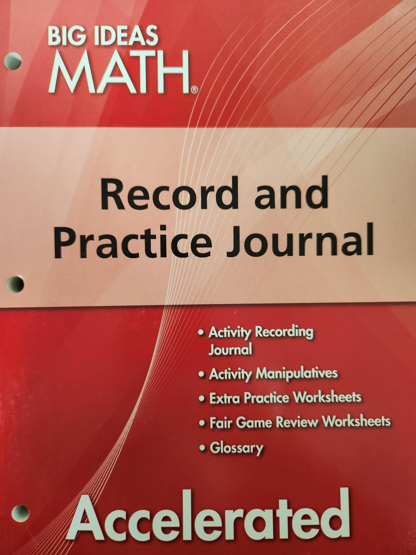 BIG IDEAS MATH Accelerated: Record & Practice Journal Red/Course 2