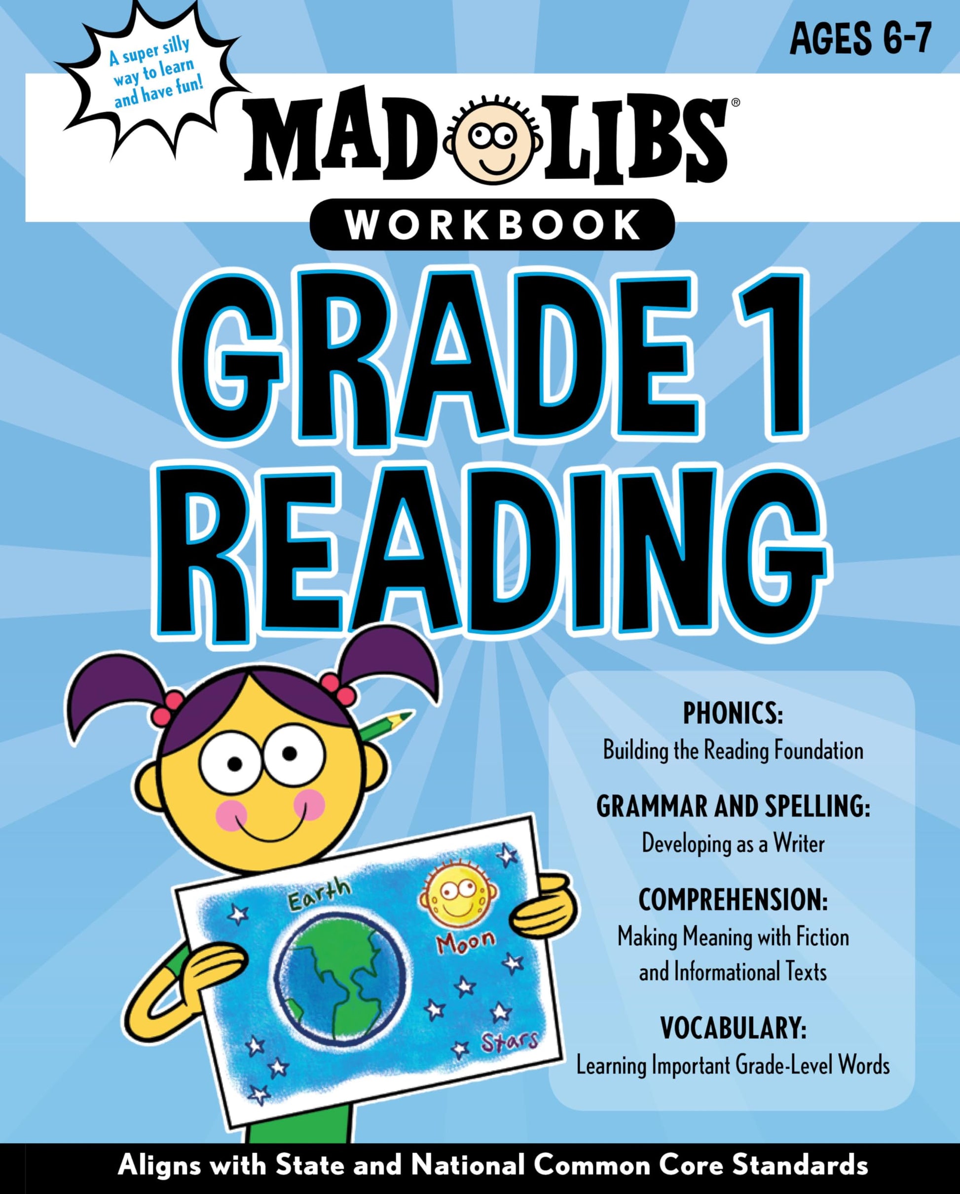 Mad Libs Workbook: Grade 1 Reading: Aligns with State and National Common Core Standards (Mad Libs Workbooks)