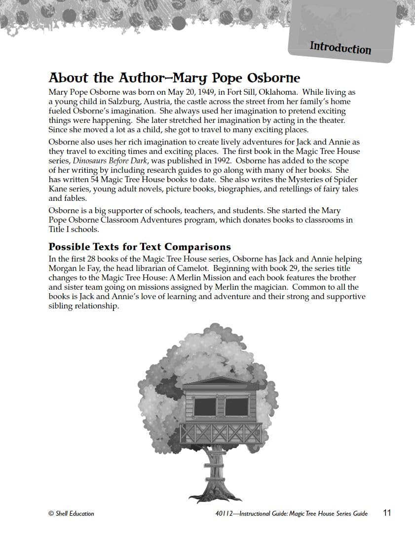 Magic Tree House Series: An Instructional Guide for Literature - Novel Study Guide for Elementary School Literature with Close Reading and Writing Activities (Great Works Classroom Resource)
