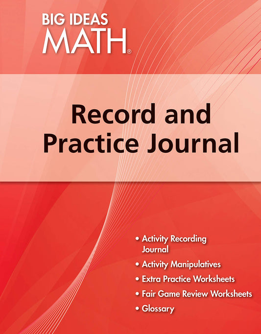Big Ideas Math: Common Core Record & Practice Journal Red