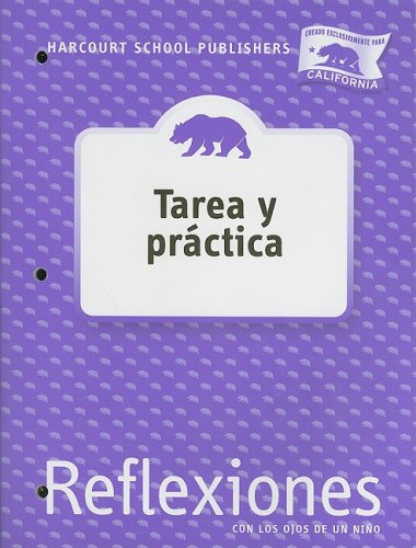 Harcourt School Publishers Reflexiones: Homework & Practice Book Student Edition Reflexiones 07 Grade 1 (Spanish Edition)
