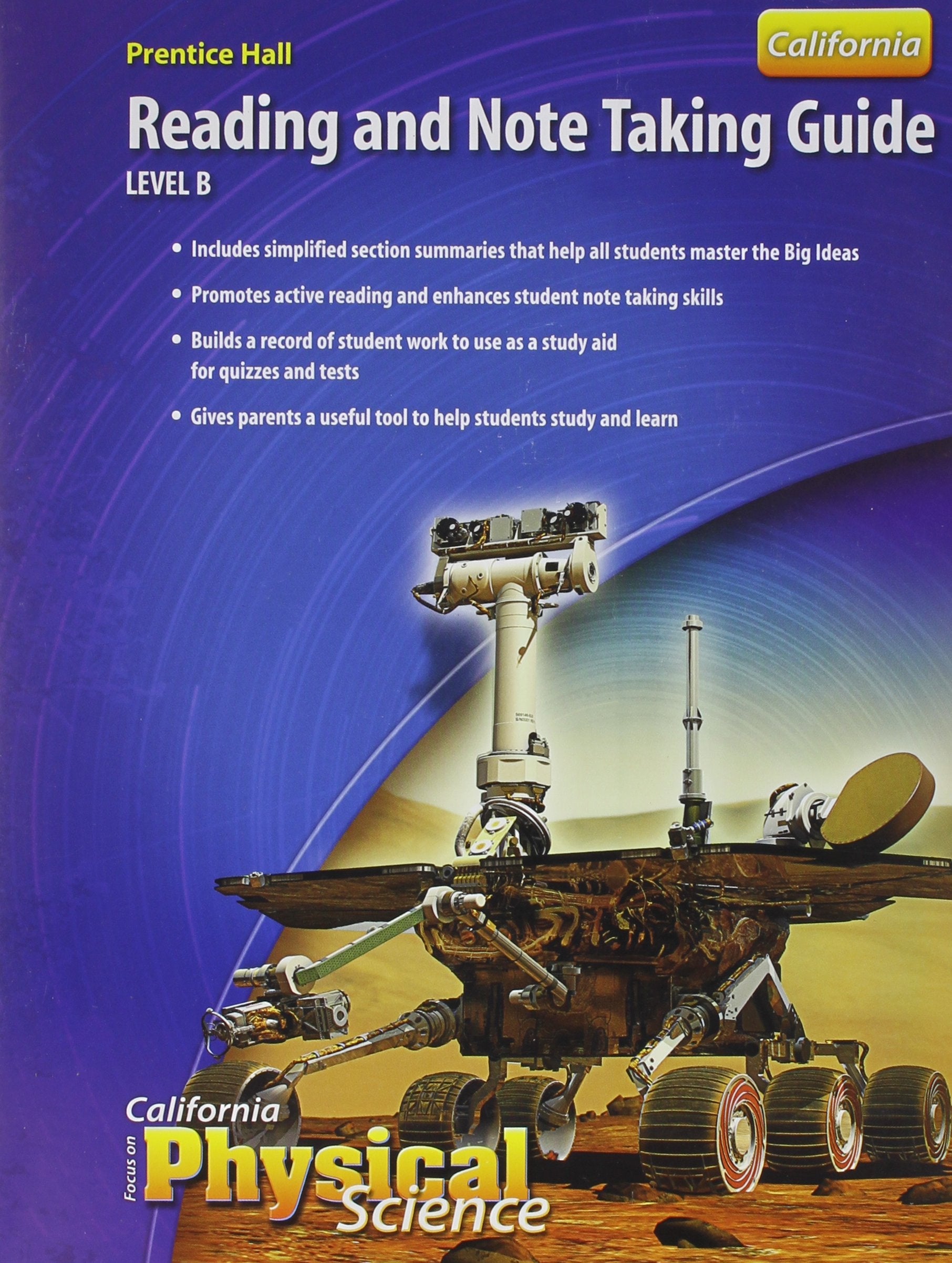 Focus on Physical Science California Edition: Reading and Note Taking Guide Level B
