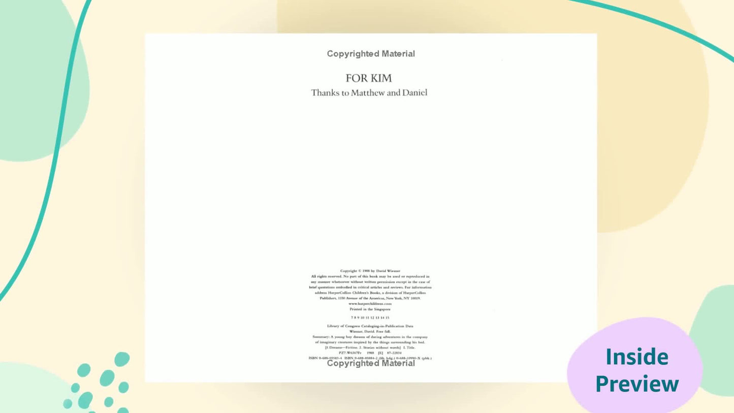 Free Fall: A Caldecott Honor Award Winner