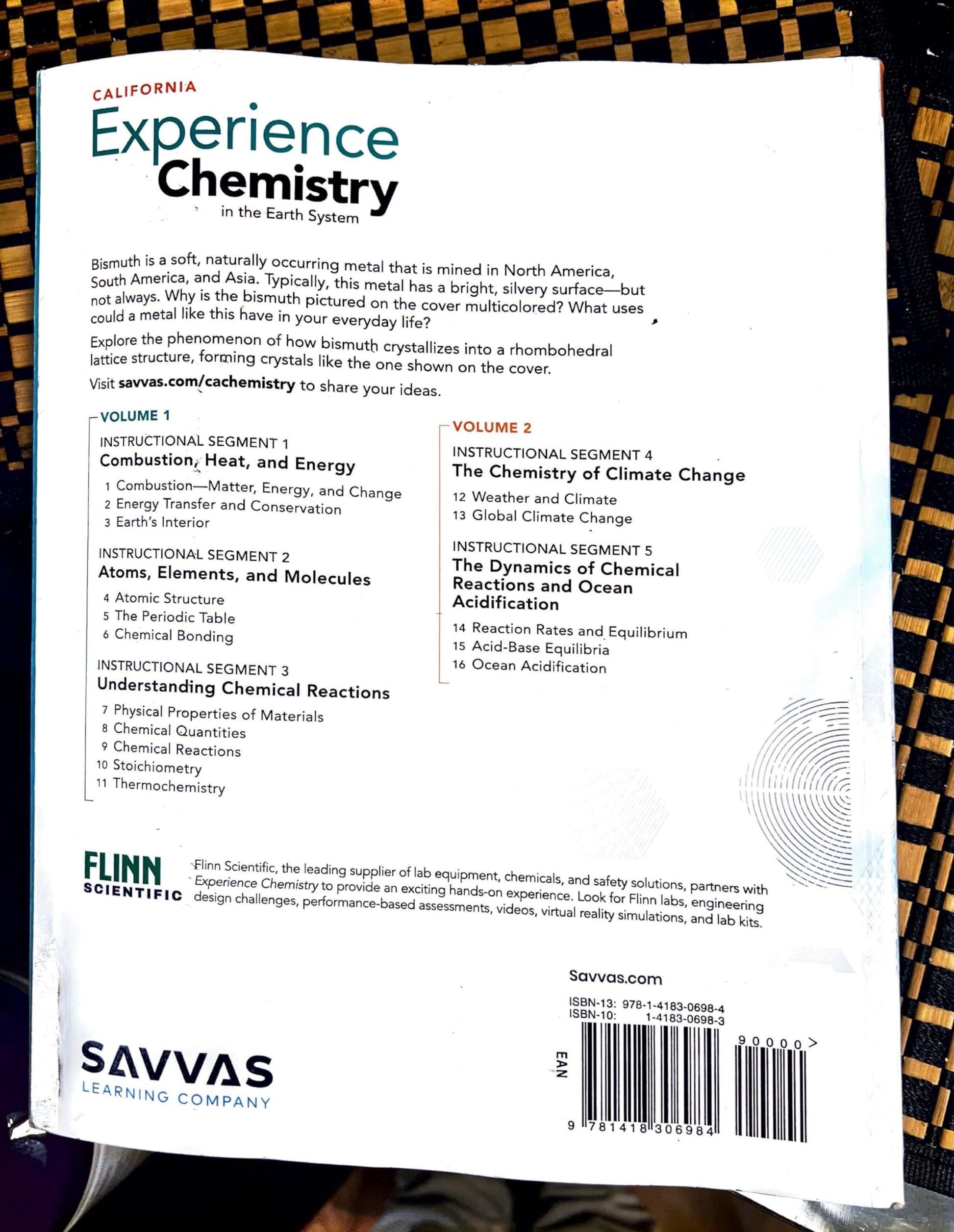 Experience Chemistry in the Earth System ,California , Volume 2