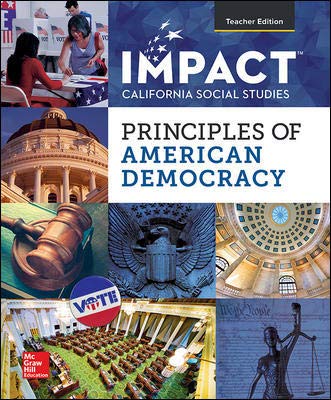 IMPACT: Principles of American Democracy, California, Teacher Edition [Hardcover] Richard C. Remy; Donald A. Ritchie; Lee Arbetman; Megan L. Hanson and Lena Morreale Scott