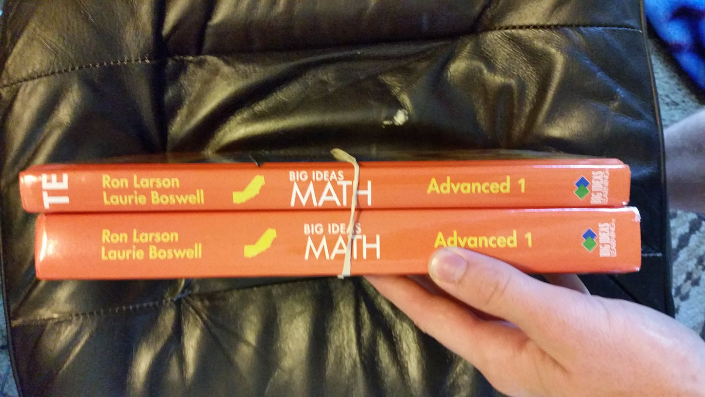 Big Ideas Math: Advanced 1, California Teaching Edition [Hardcover] Ron Larson and Laurie Boswell