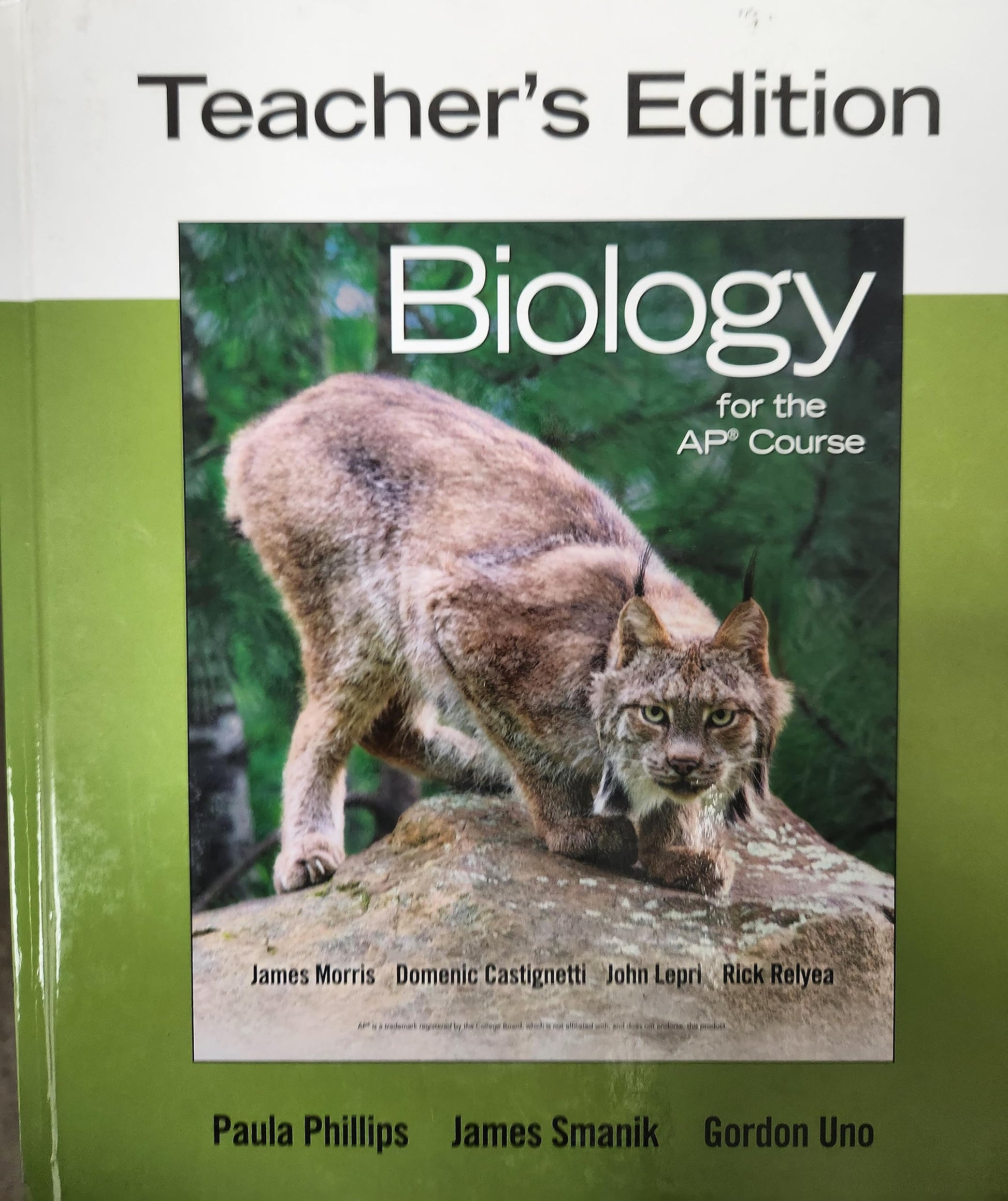 Biology for the AP Course, First Edition, Teacher\'s Edition, c. 2022, 9781319114268, 1319114261 [Hardcover] John Lepri Rick Relyea James Morris
