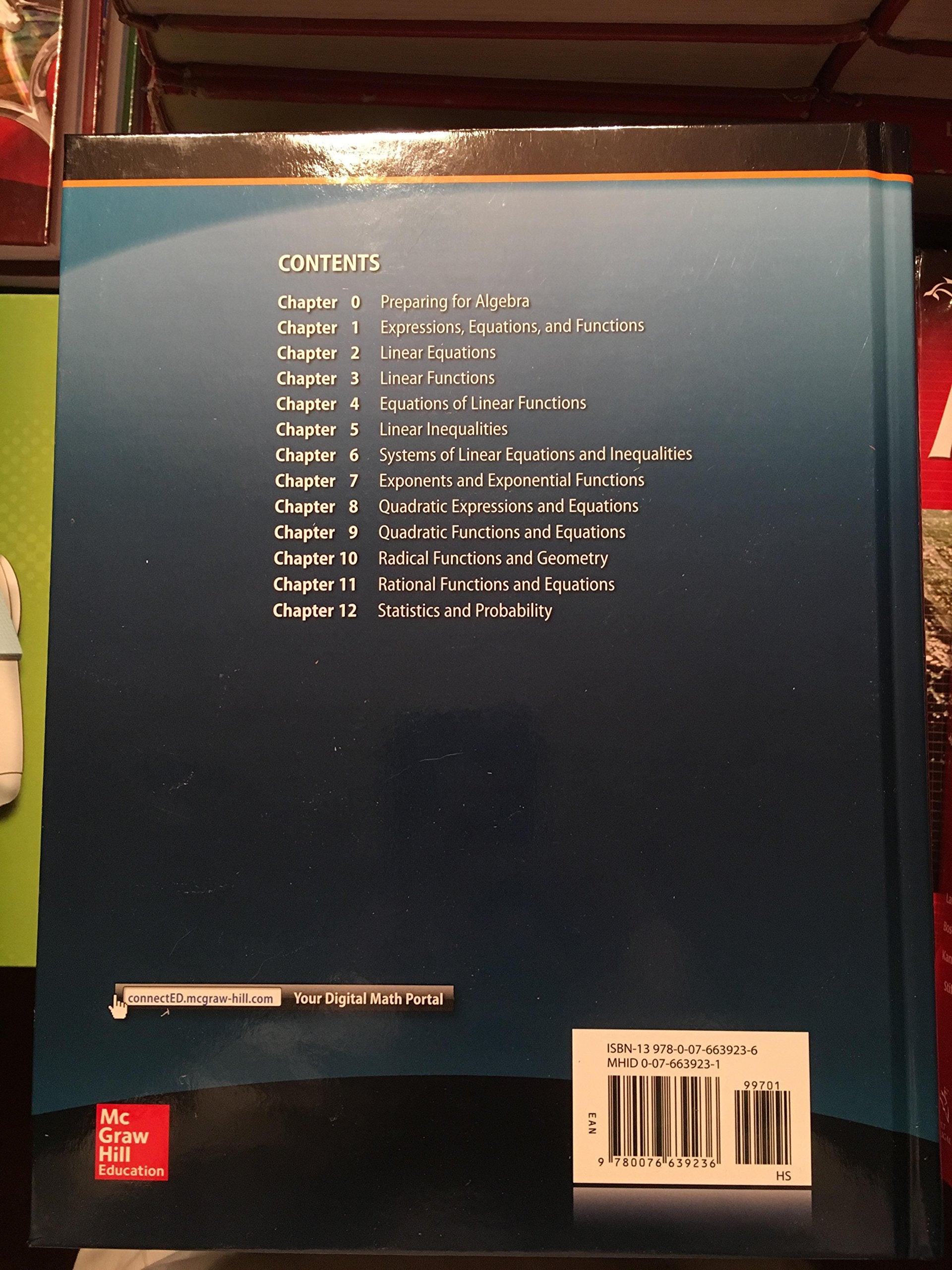 Algebra 1, Common Core Edition, McGraw Hill (MERRILL ALGEBRA 1) [Hardcover] McGraw Hill