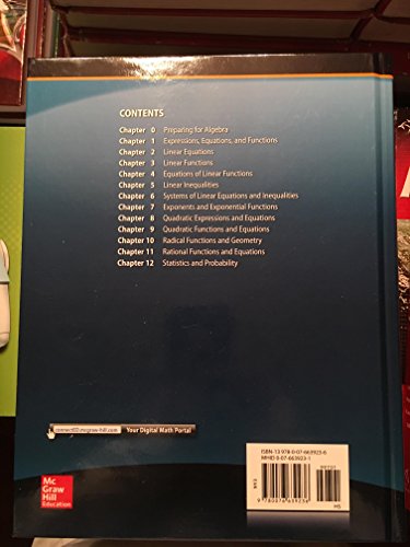 Algebra 1, Common Core Edition, McGraw Hill (MERRILL ALGEBRA 1) [Hardcover] McGraw Hill