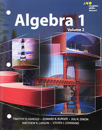 Hmh Algebra 1: Interactive Student Edition Volume 2 2015 [Paperback] Kanold, Timothy D.; Burger, Edward B.; Dixon, Juli K.; Larson, Matthew R. and Leinwand, Steven J.