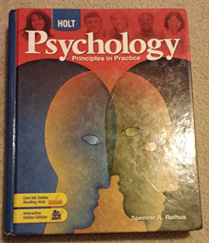 Holt Psychology: Principles in Practice: Student Edition 2007 [Hardcover] HOLT, RINEHART AND WINSTON