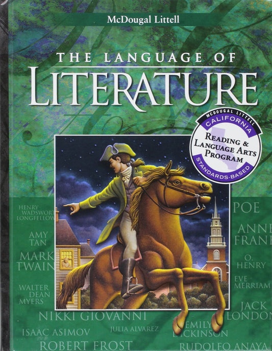 Language of Literature, Grade 8: Mcdougal Littell Language of Literature California (Lang of Lit Rev 6-12 00-01) [Hardcover] ML
