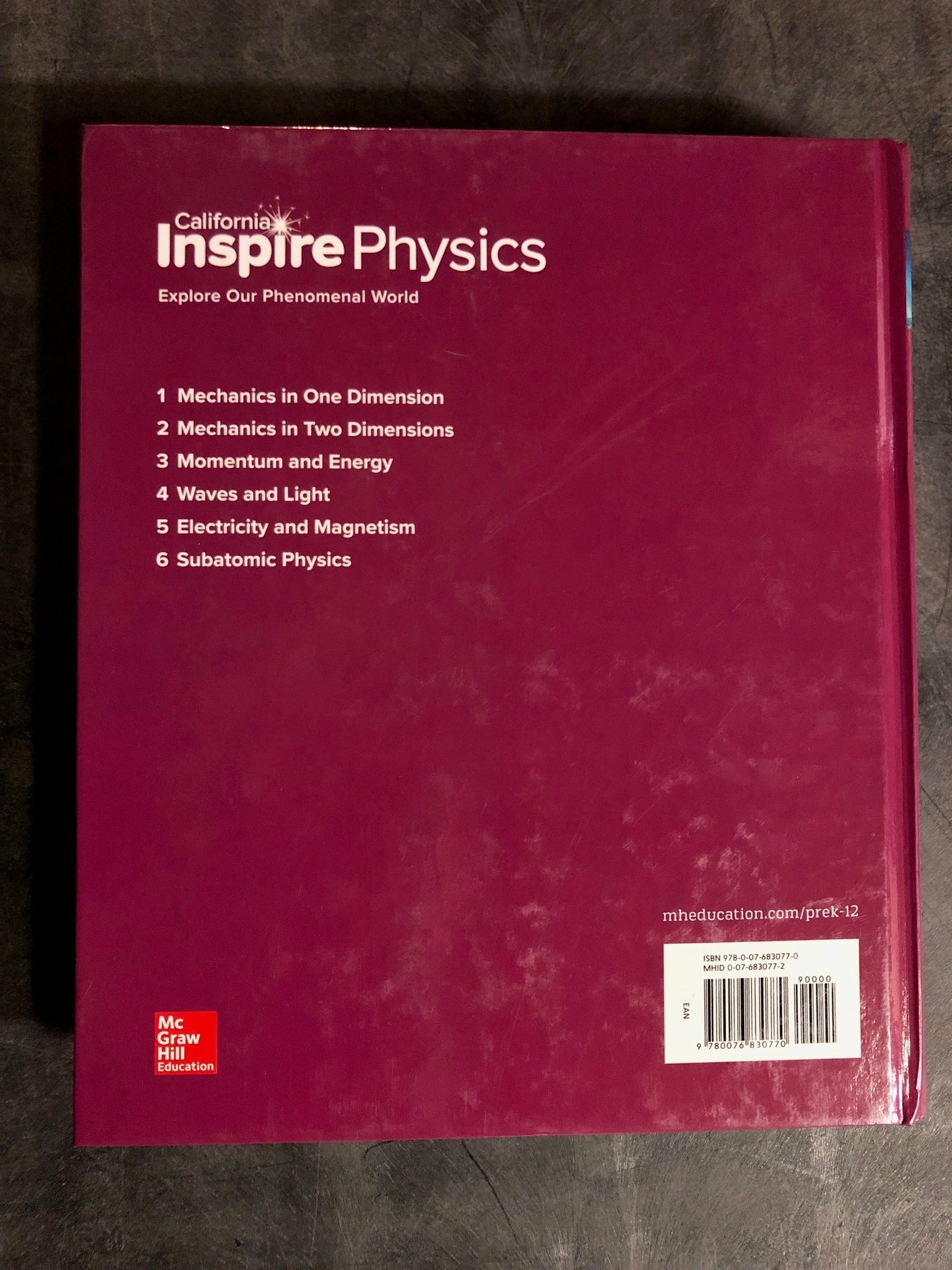 Inspire Physics - California Teacher's Edition