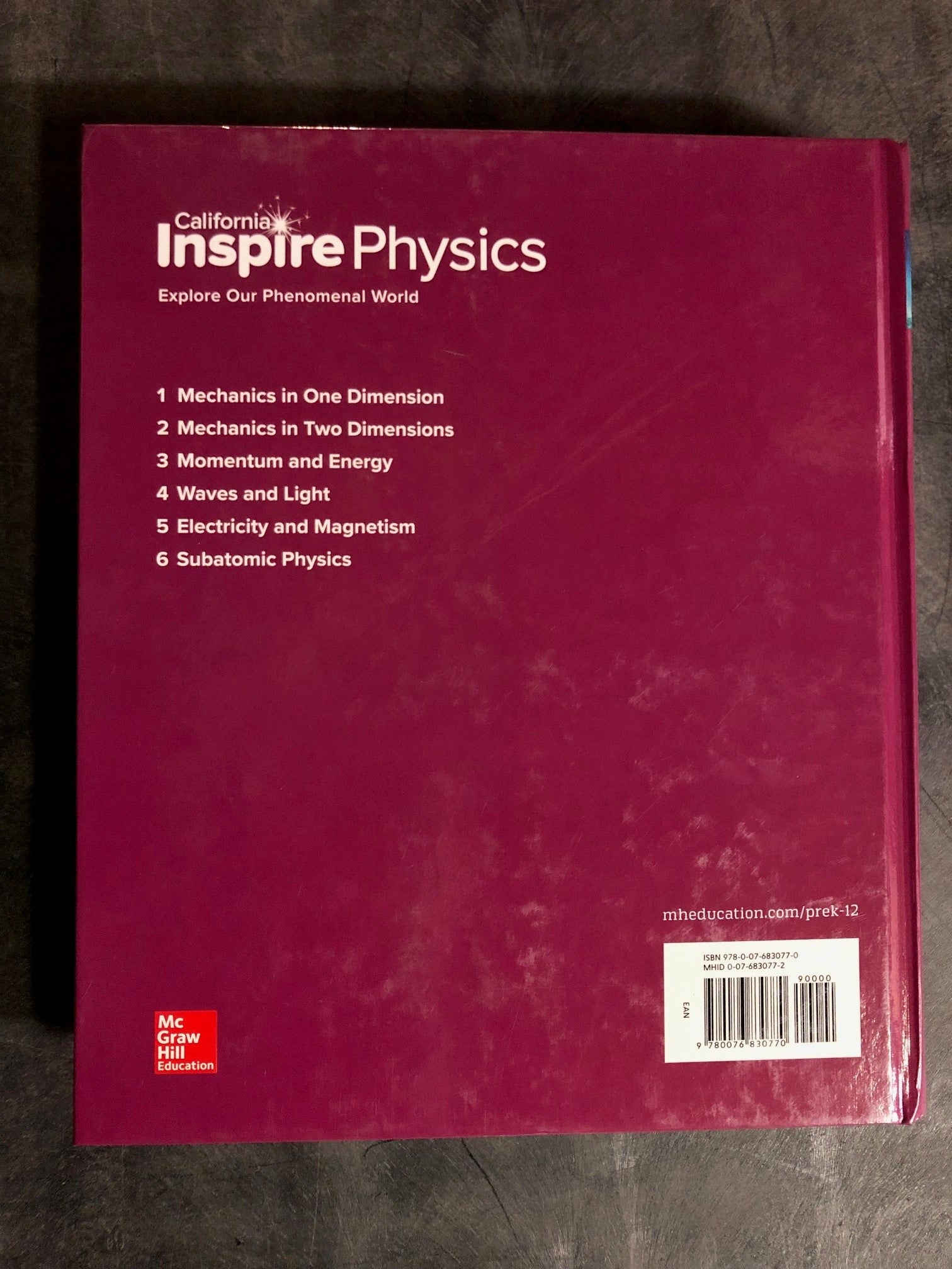 Inspire Physics - California Teacher's Edition