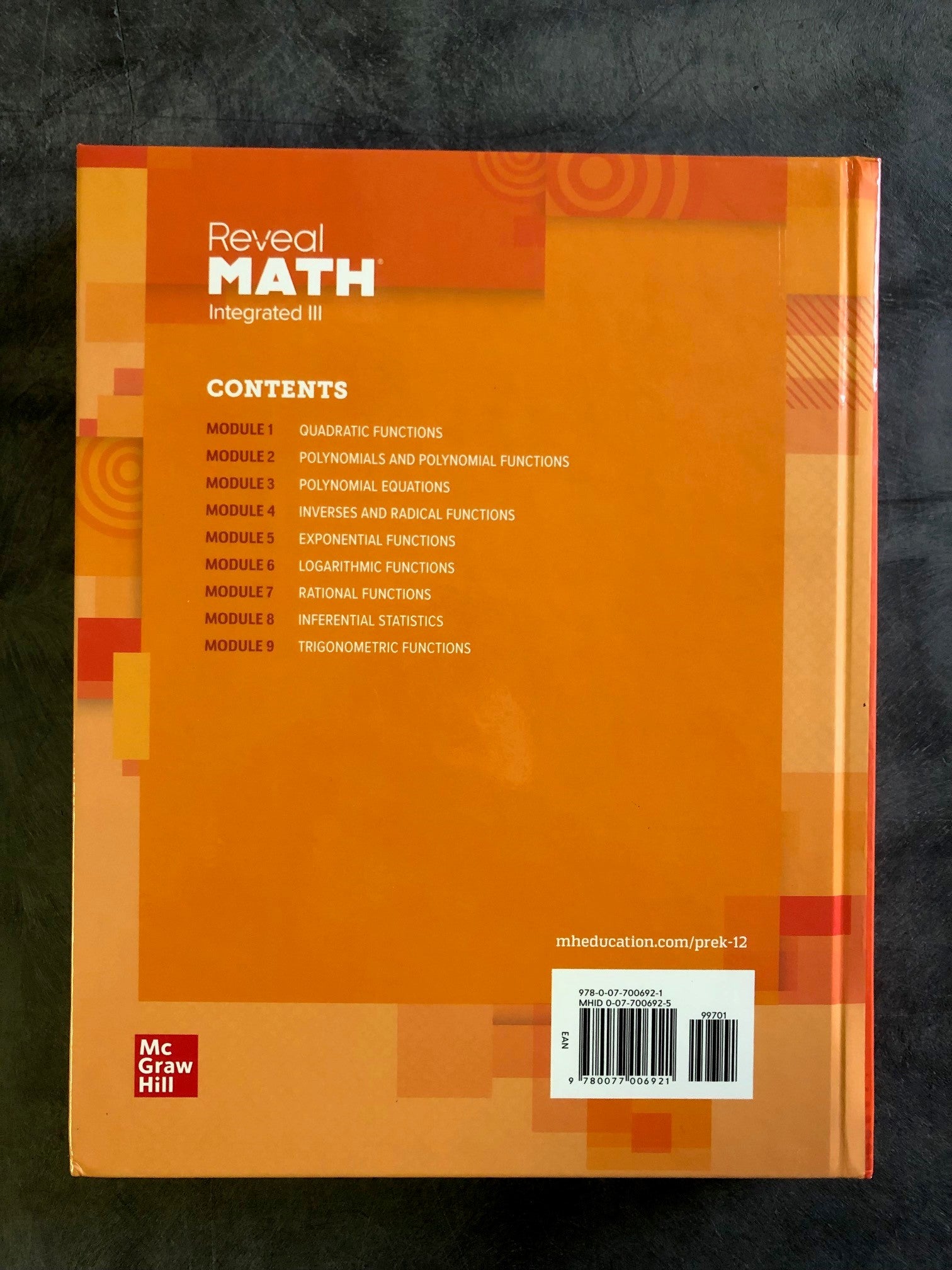 Reveal Math Integrated III, Student Hardcover Edition
