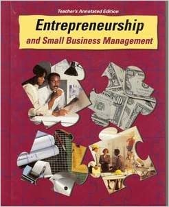 Entrepreneurship and Small Business Management: Student Activity Workbook (Student Workbook)