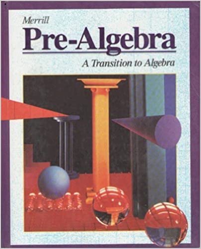 Merrill Pre-Algebra Student Edition 1995