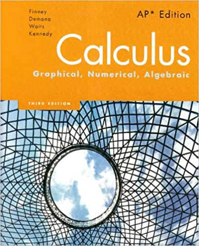 Calculus Student Edition (by Finney/Demana/Waits/Kennedy) 2007c