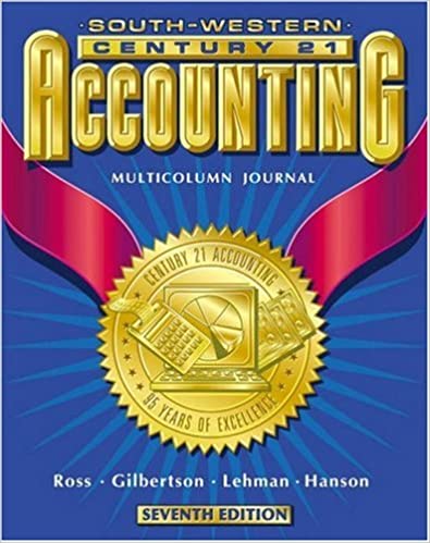Century 21 Accounting: Multicolumn Journal Introductory Course