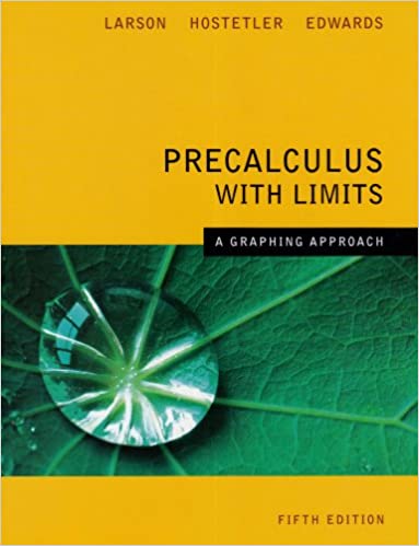 Precalculus with Limits: A Graphic Approach (Revised)
